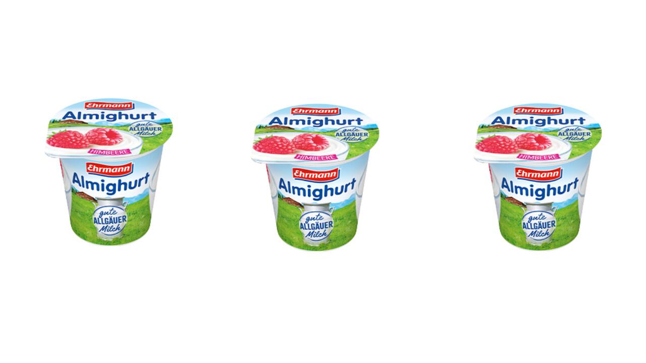 Eine Sorte Fruchtjoghurt Almighurt von Ehrmann wurde zurückgerufen.