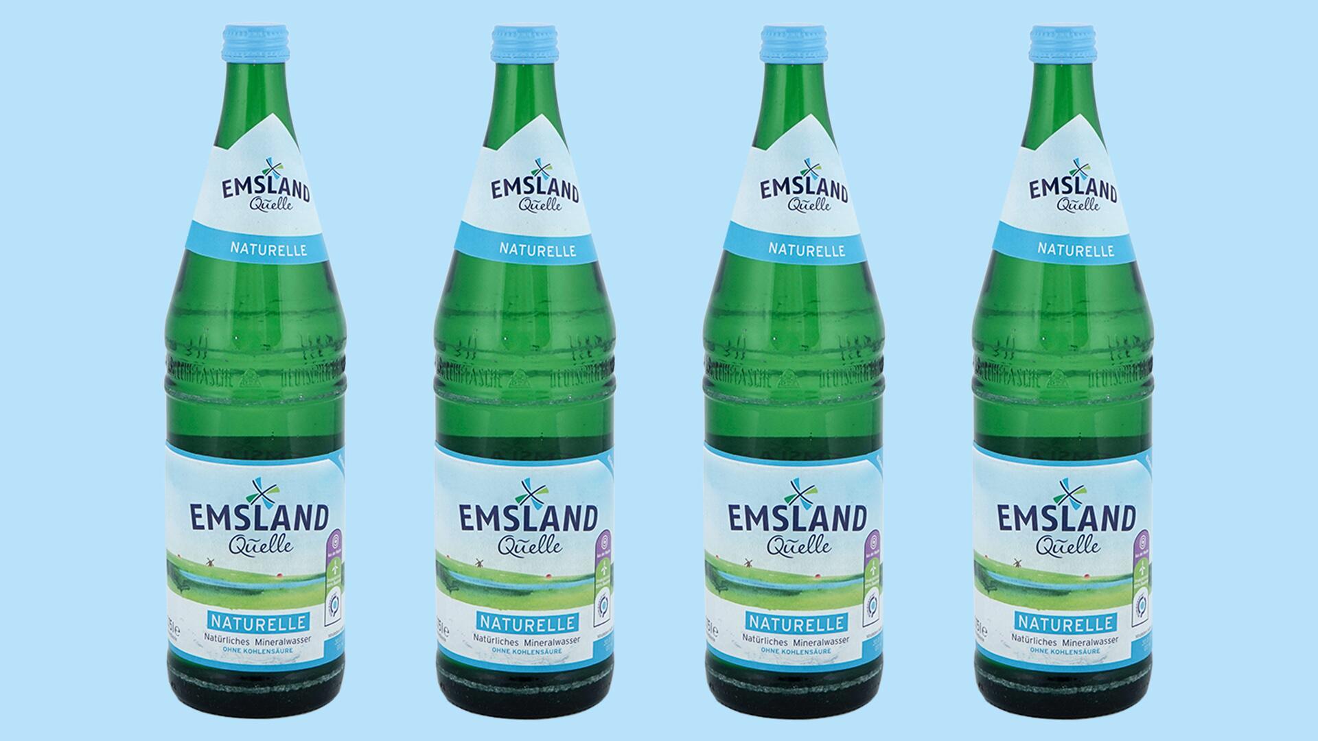 Unerwünschte Inhaltsstoffe: Emsland Quelle Naturelle im Test "ungenügend" Unerwünschte Inhaltsstoffe: Emsland Quelle Naturelle im Test "ungenügend"