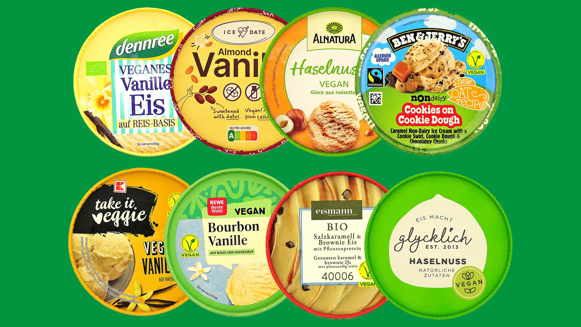 Enthält veganes Eis problematische Stoffe? Wir haben zwölf vegane Eiscremes getestet. Enthält veganes Eis problematische Stoffe? Wir haben zwölf vegane Eiscremes getestet.