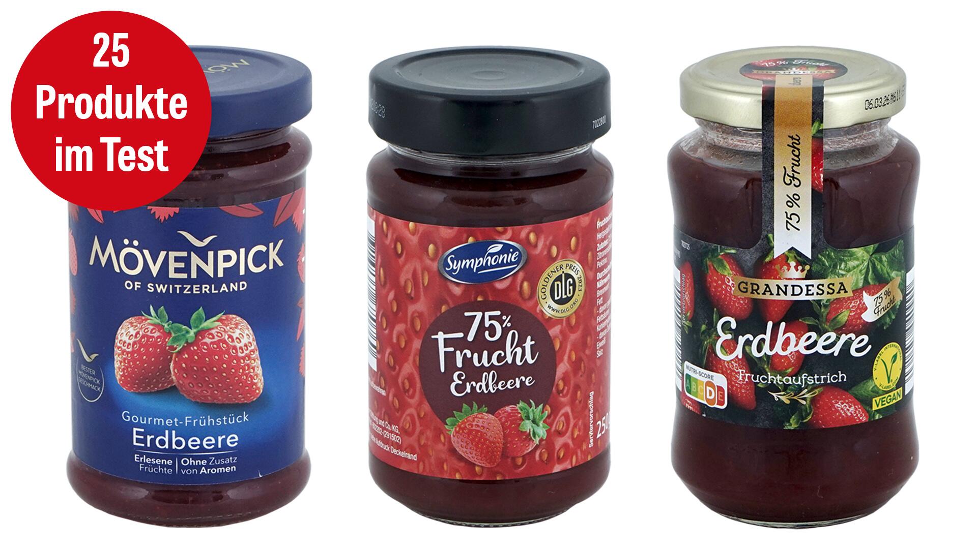 Erdbeermarmelade im Test: Einige enthalten Pestizide und zu viel Zucker Erdbeermarmelade im Test: Einige enthalten Pestizide und zu viel Zucker