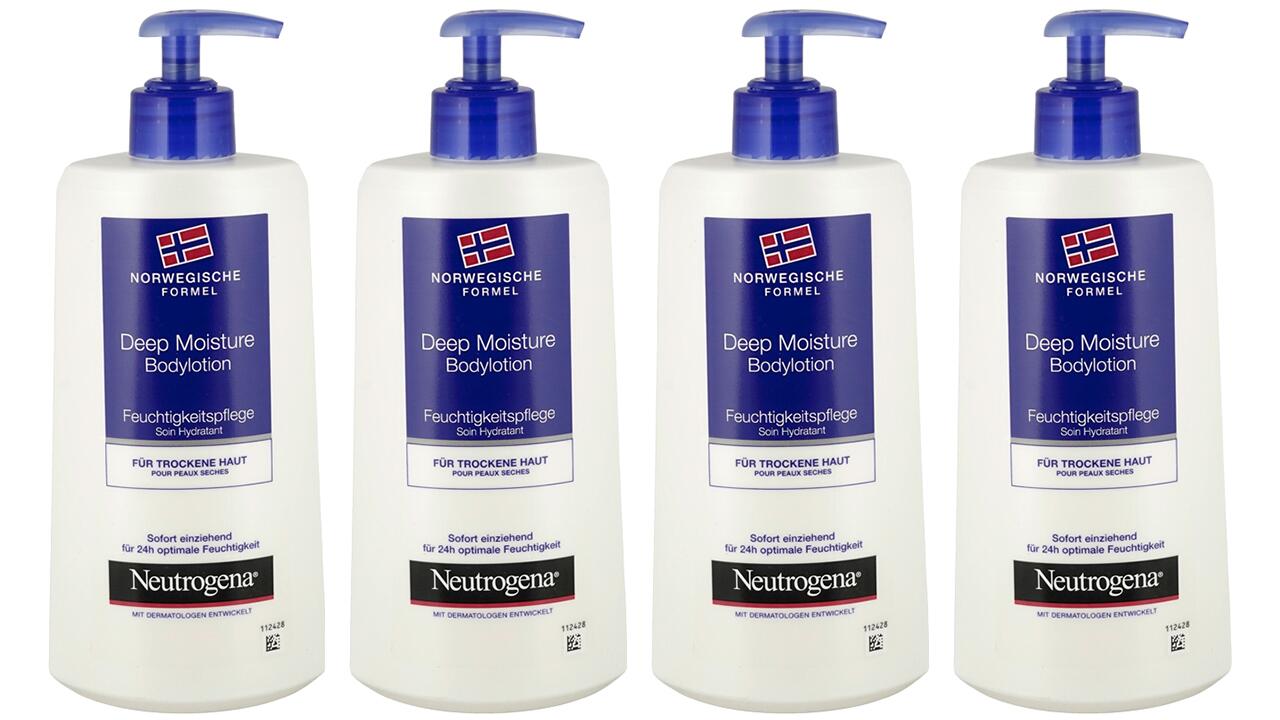 Fällt im Test durch: Die Neutrogena Norwegische Formel Deep Moisture Bodylotion.