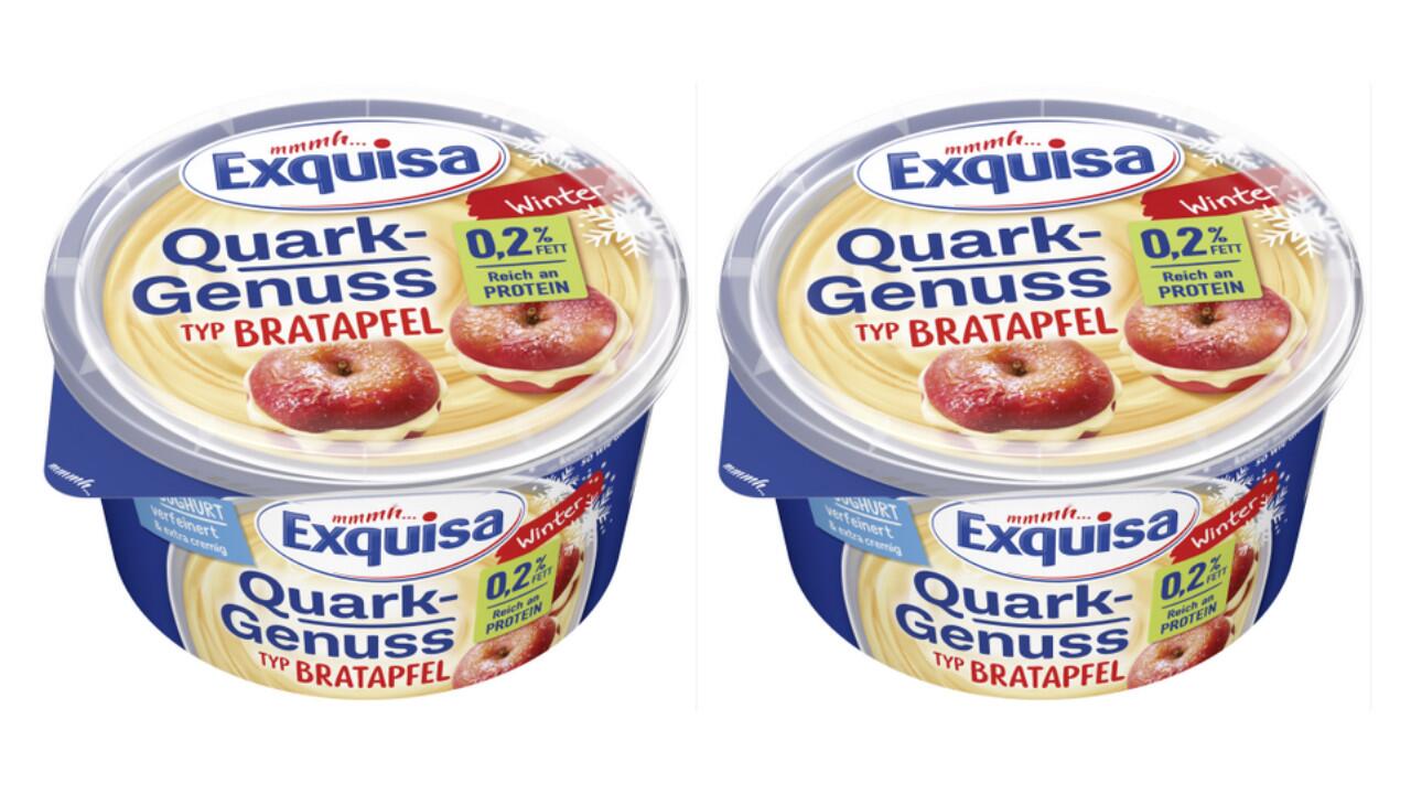 Falsche Allergenkennzeichnung: Exquisa Quark Genuss Sorte Bratapfel wird zurückgerufen