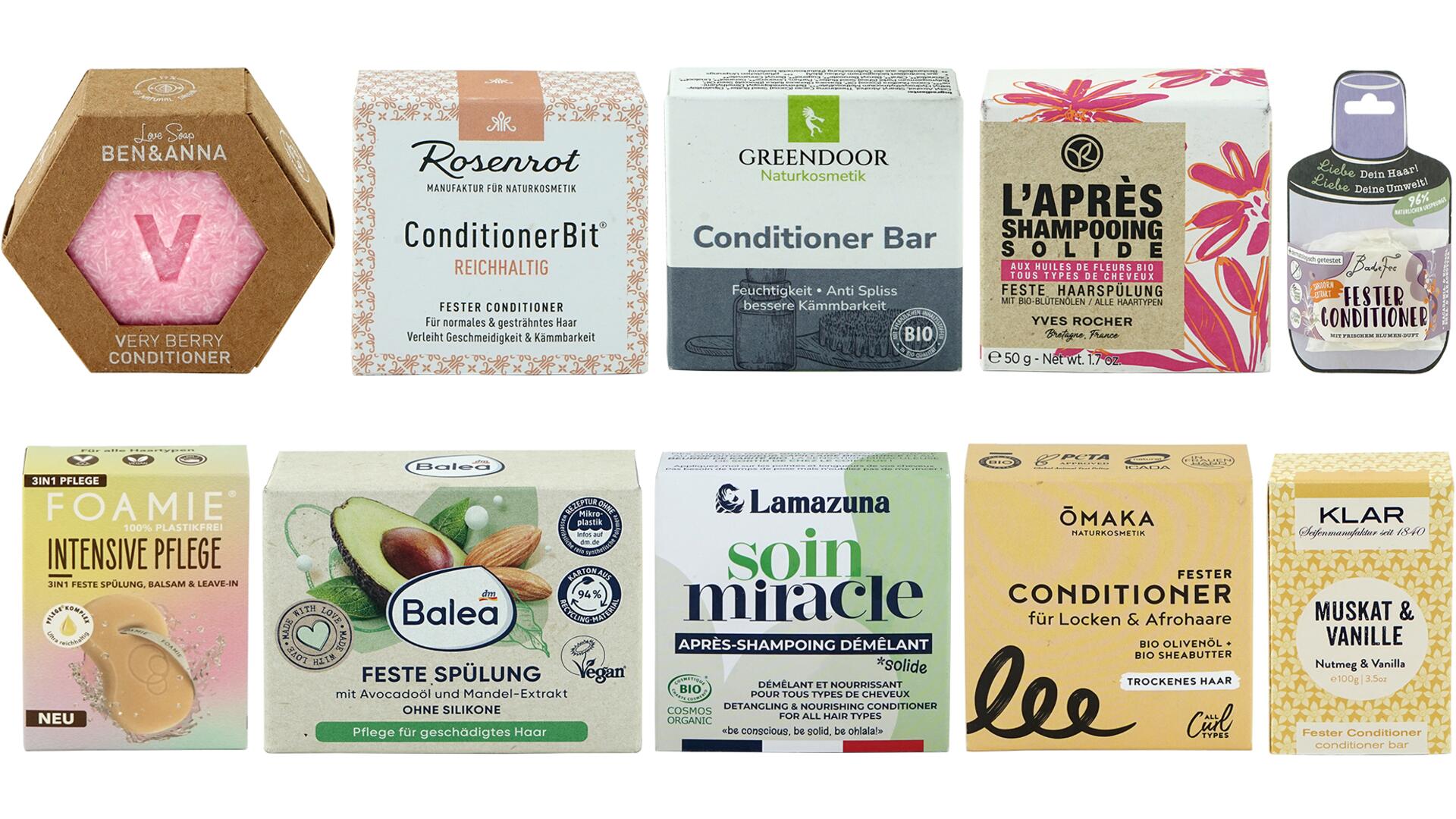 Feste Conditioner im Test: Welche Produkte sind empfehlenswert?