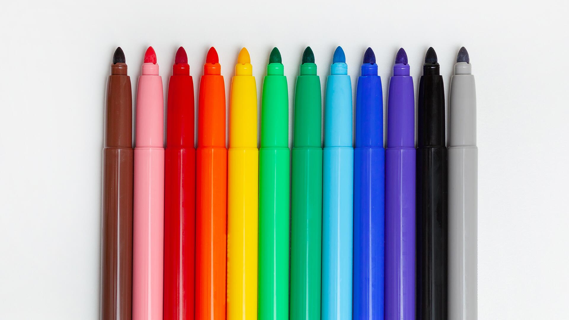 Filzstifte im Test: Nur fünf Filzstift-Sets sind "sehr gut" Filzstifte im Test: Nur fünf Filzstift-Sets sind "sehr gut"