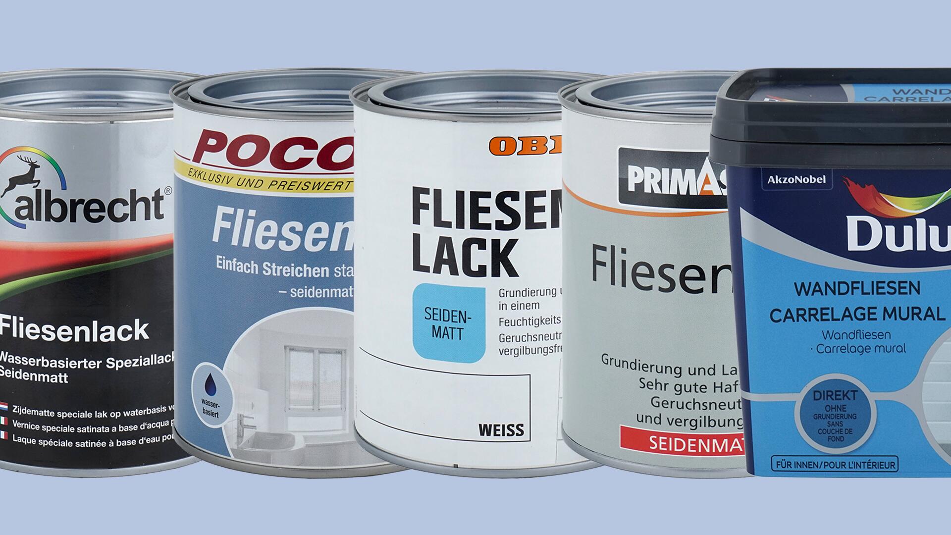 Fliesenlacke im Test: Wir haben 17 Produkte überprüft.