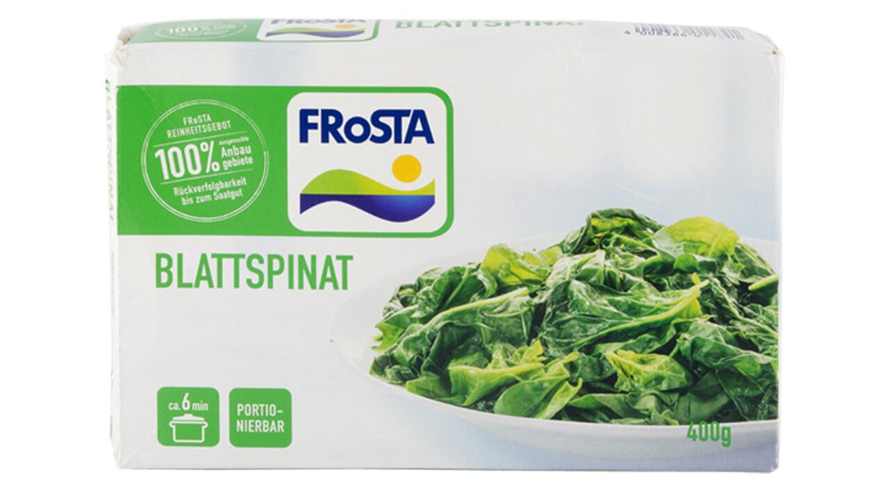 Frosta-Spinat im Test: Das Produkt schneidet nur "ungenügend" ab.