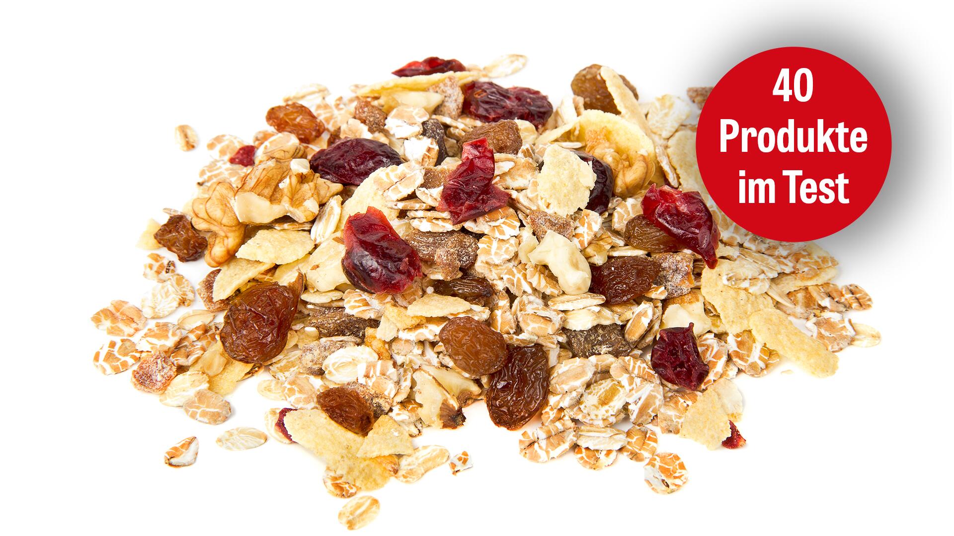Früchtemüsli im Test: Wir haben 40 Produkte im Labor untersuchen lassen. Früchtemüsli im Test: Wir haben 40 Produkte im Labor untersuchen lassen.