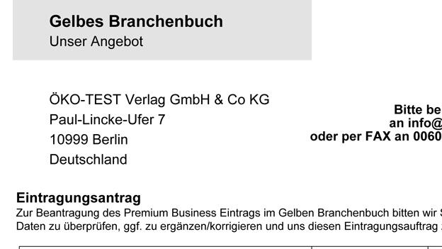 Gelbes Branchenbuch