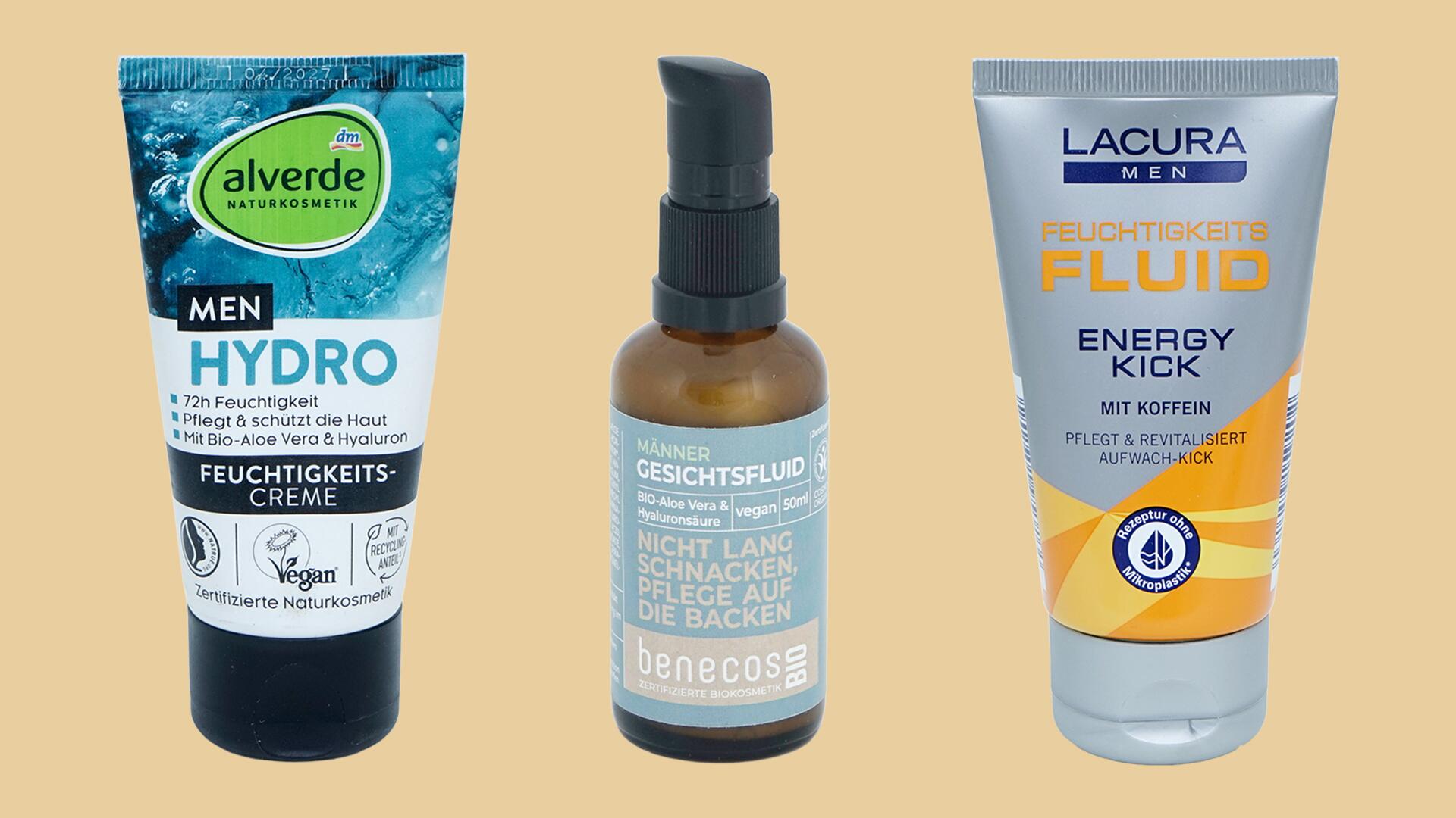 Gesichtscremes für Männer im Test: Wir haben 22 Produkte im Labor untersuchen lassen. Gesichtscremes für Männer im Test: Wir haben 22 Produkte im Labor untersuchen lassen.