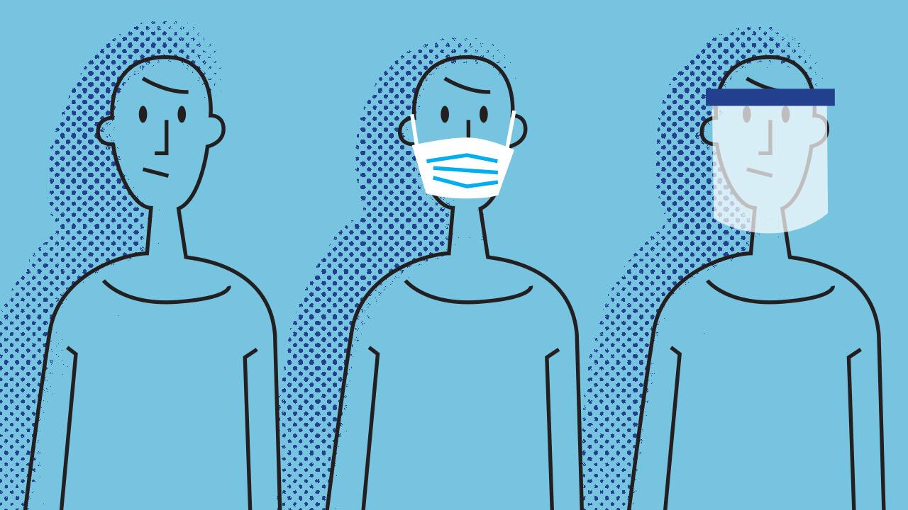 Gesichtsvisier oder Maske: Was schützt am besten vor dem Coronavirus?