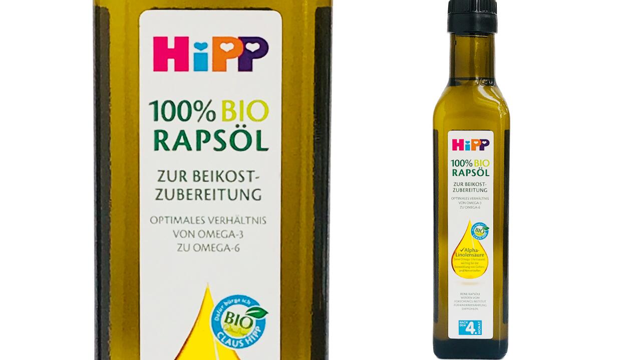 Hipp 100% Bio Rapsöl zur Beikostzubereitung: Nach Test verbessert