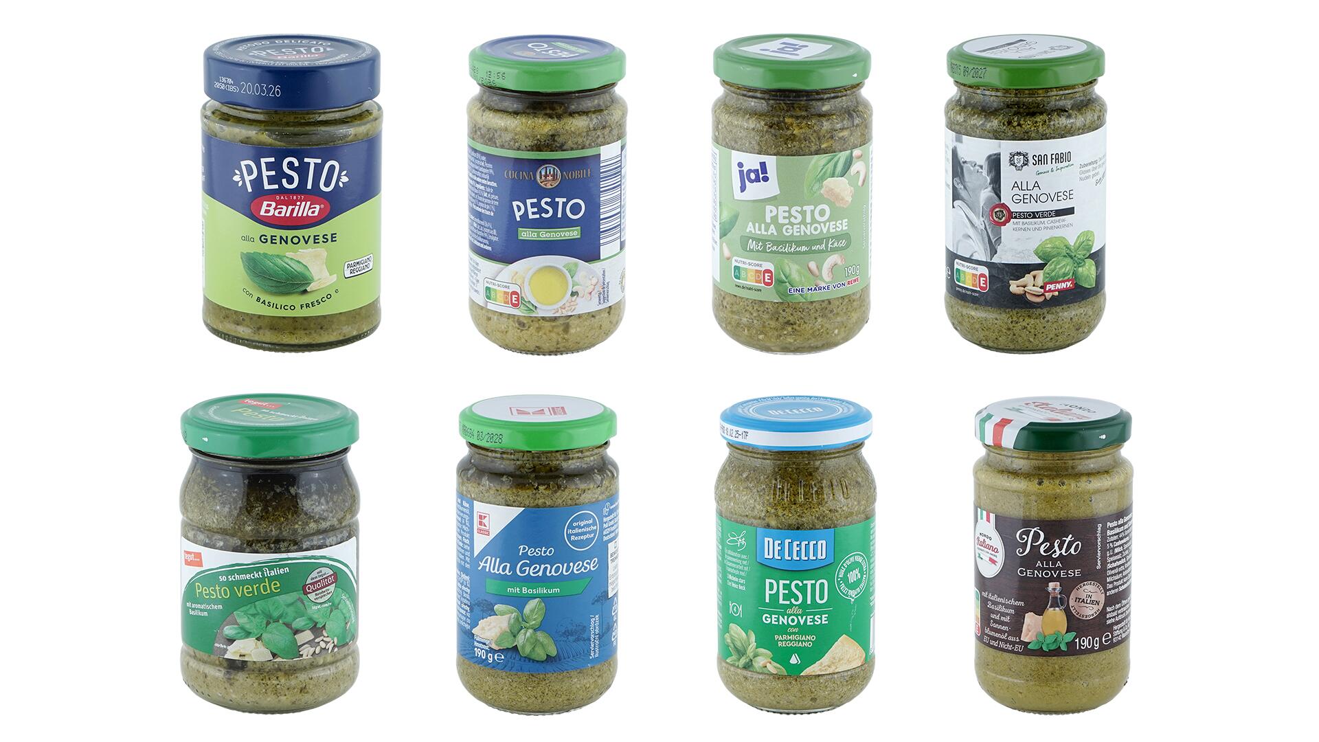 Im Test: Grüne Pesto – wir haben 21 Produkte im Labor untersuchen lassen.