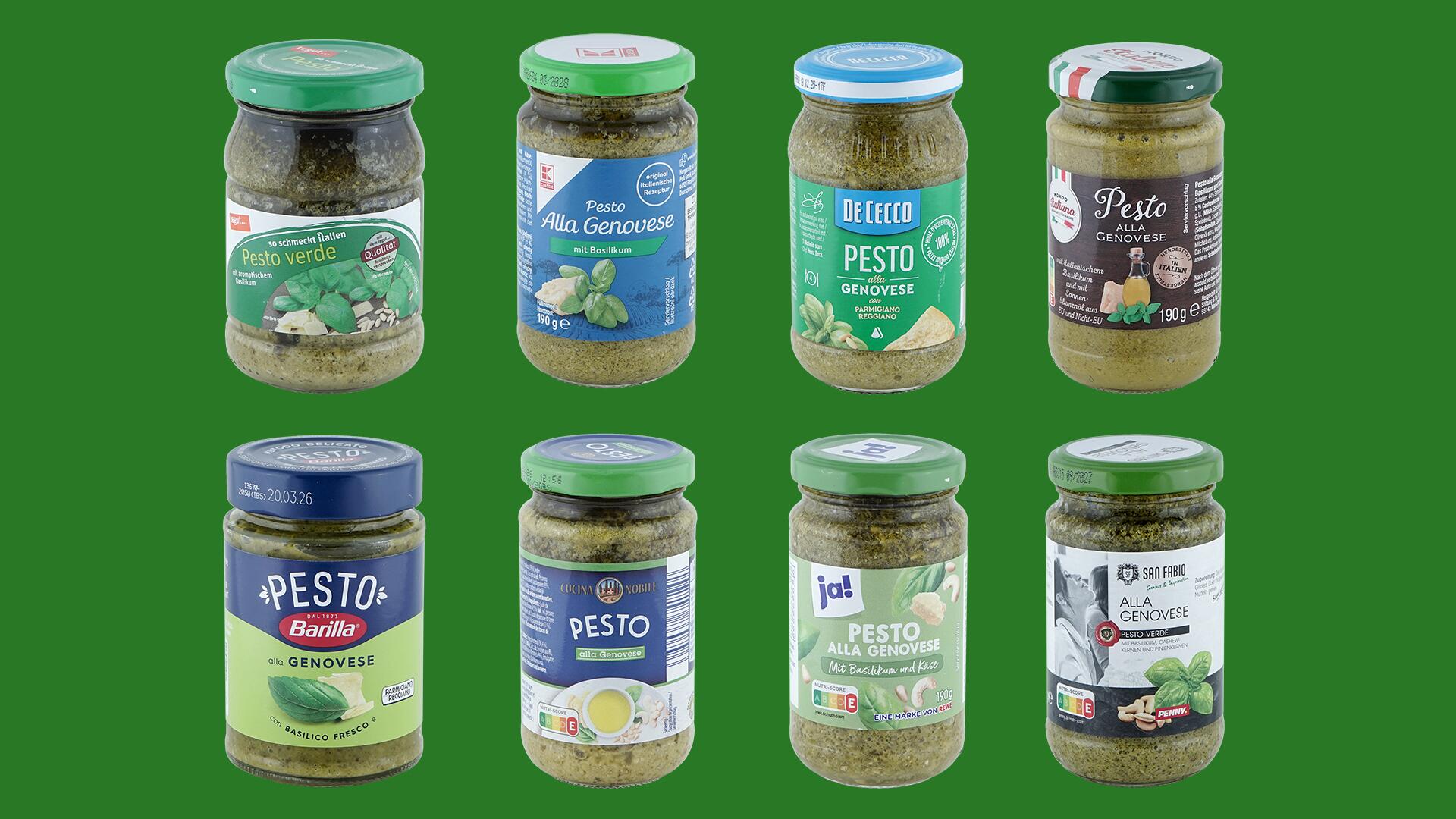 Im Test: Grünes Pesto – wir haben 21 Produkte prüfen lassen.