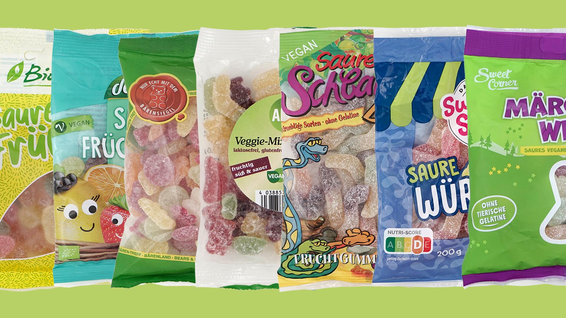 Im Test: Wir haben 18 vegane Fruchtgummis im Labor überprüfen lassen. Im Test: Wir haben 18 vegane Fruchtgummis im Labor überprüfen lassen.