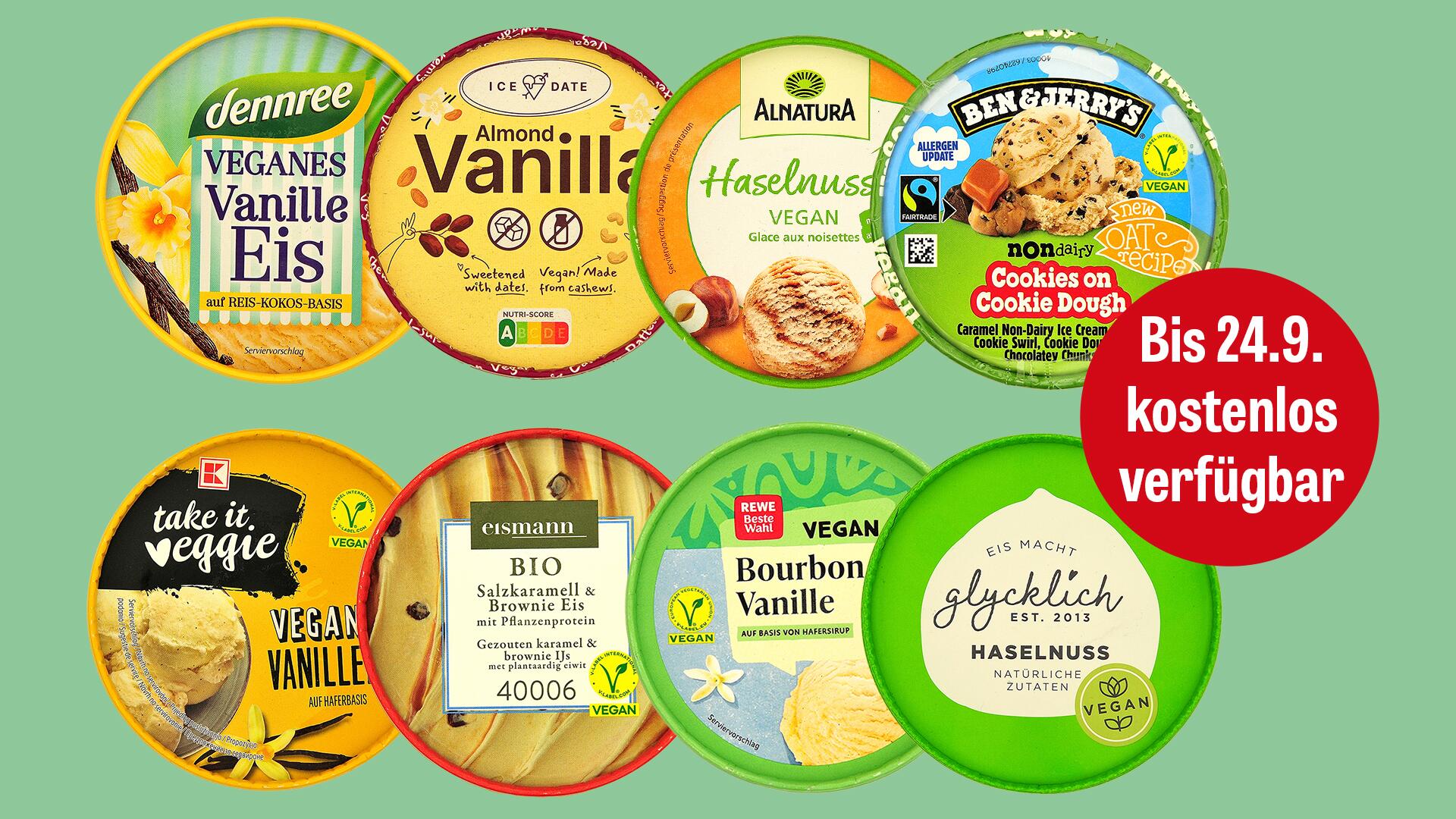 Veganes Eis im Test: 5 von 12 Eiscremes mit Bestnote