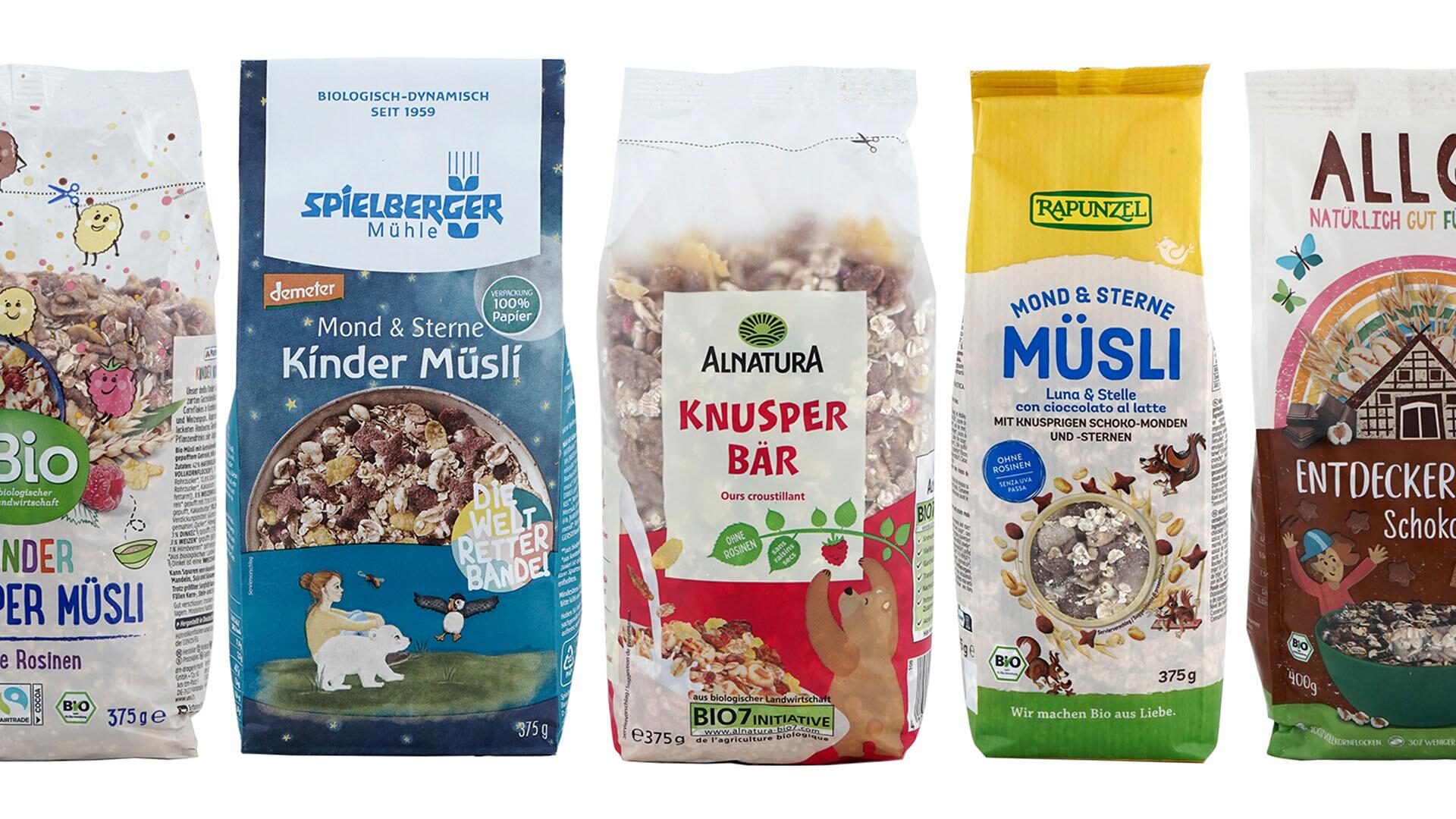 Kindermüsli im Test: Wir haben zehn Produkte im Labor untersuchen lassen.