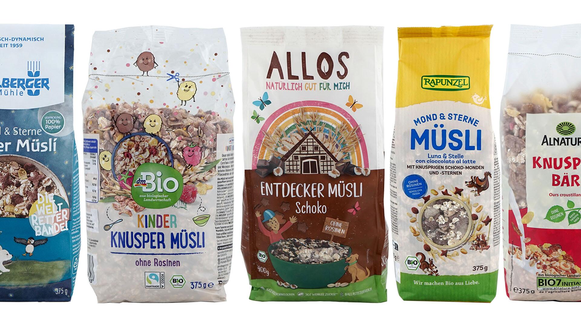 Kindermüsli: 6 von 10 im Test sind empfehlenswert