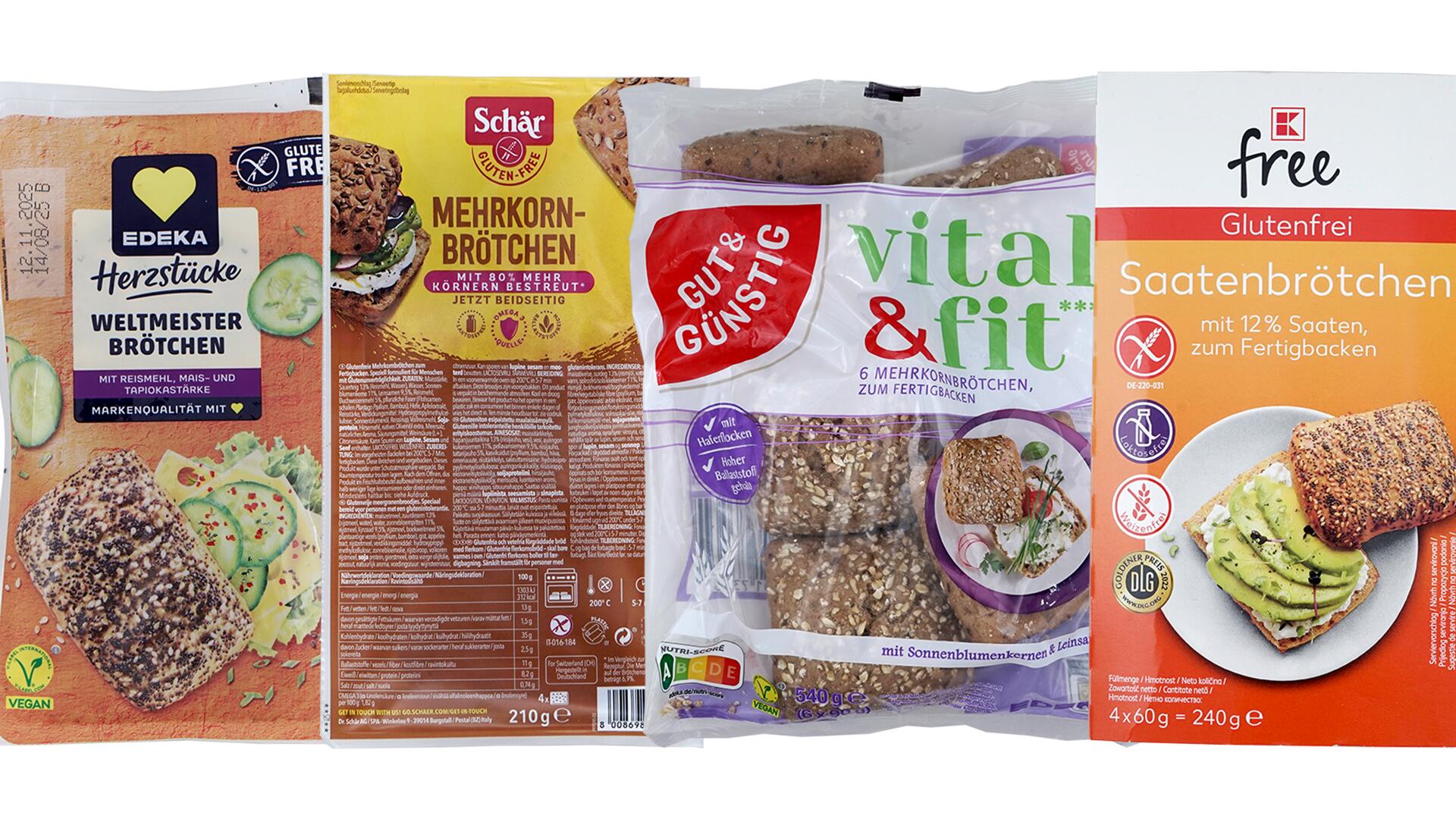 Körnerbrötchen zum Aufbacken: Inhaltsstoffe teilweise problematisch Körnerbrötchen zum Aufbacken: Inhaltsstoffe teilweise problematisch