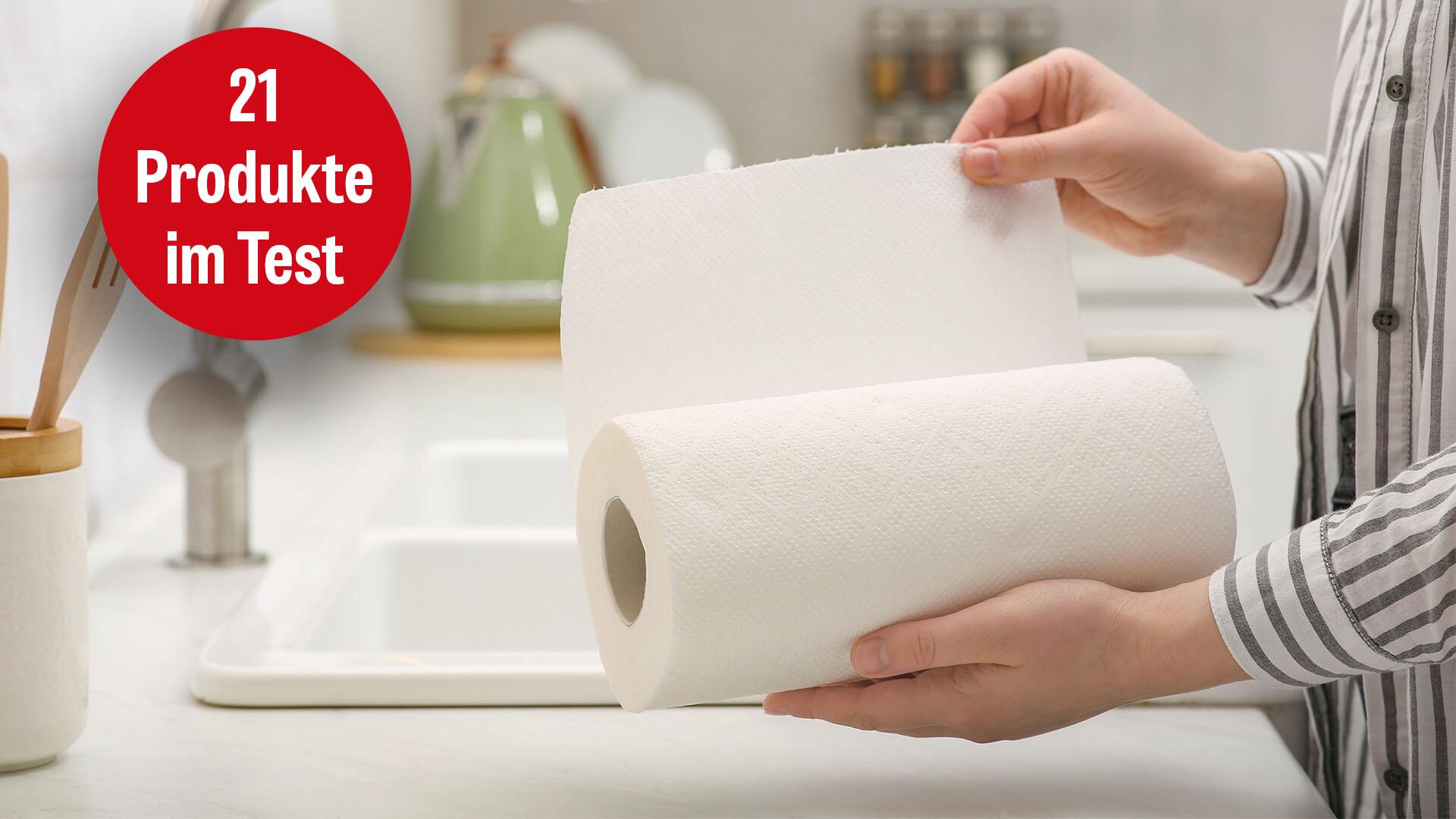 Küchenrollen im Test: Kontakt mit Lebensmitteln teils nicht ratsam