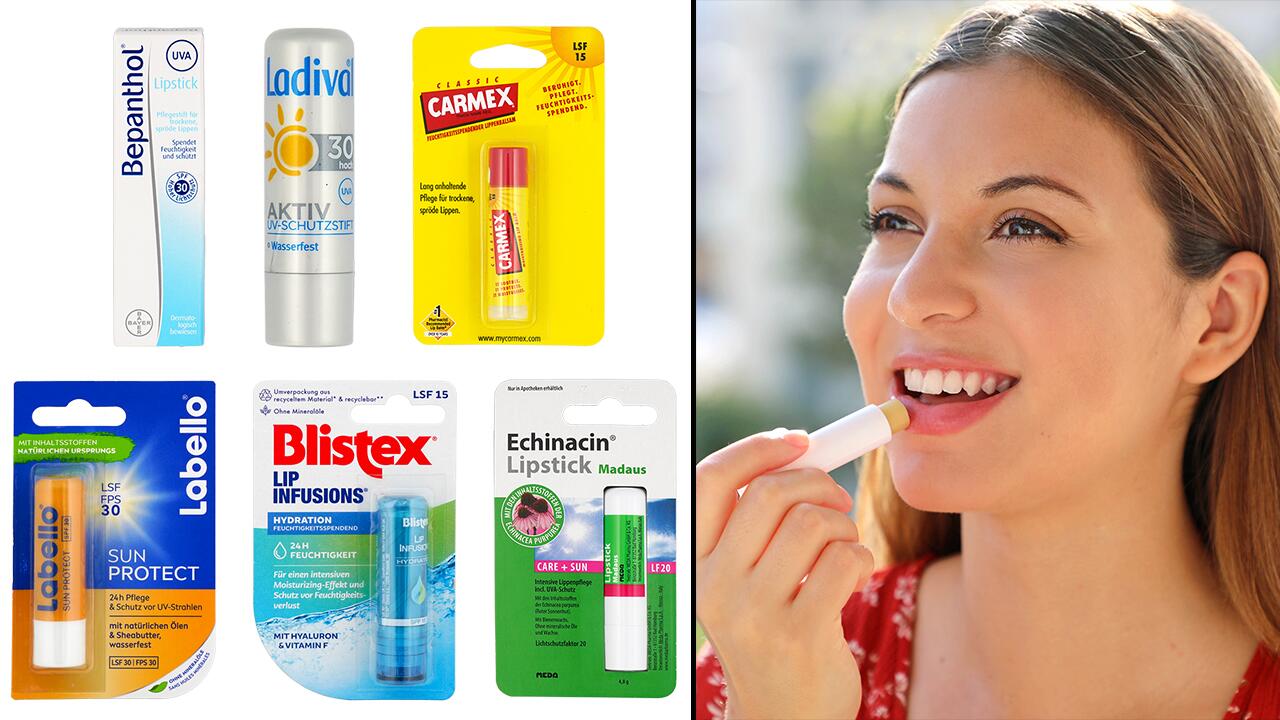 Lippenpflegestifte mit UV-Schutz im Test: Wie schlagen sich Labello, Blistex & Co.?