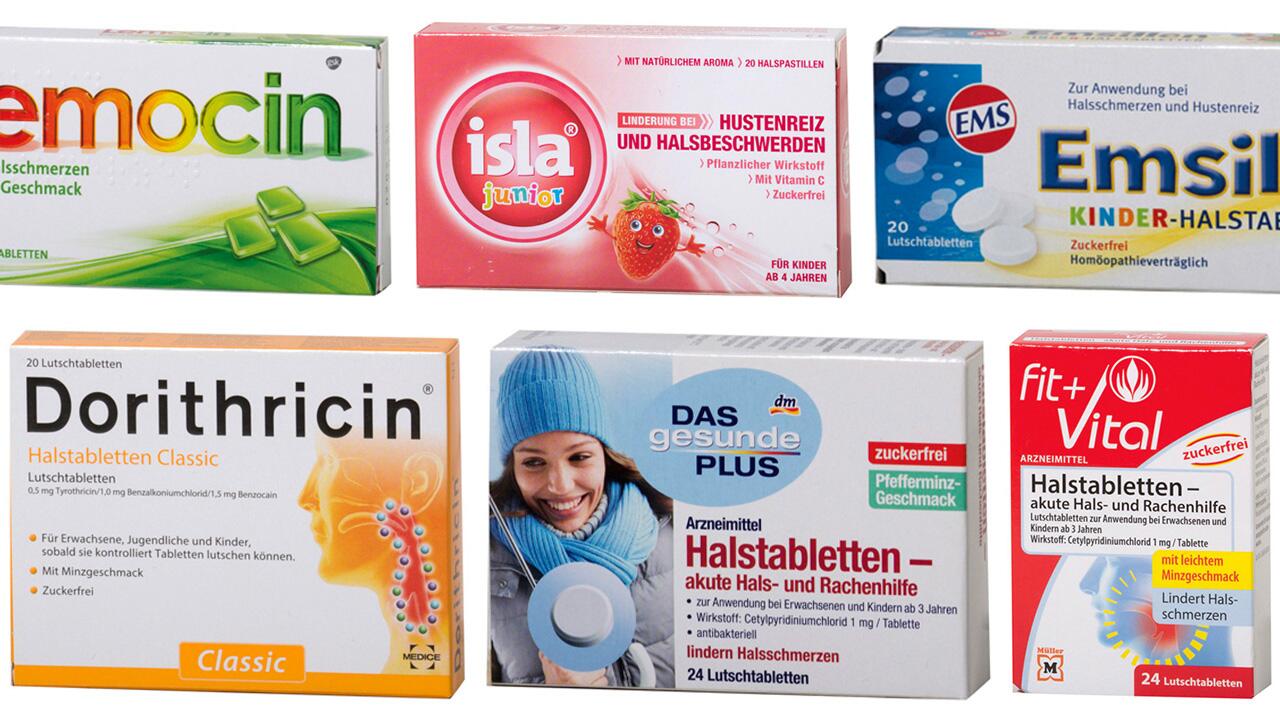 Mittel gegen Halsschmerzen bei Kindern: Wir haben insgesamt 16 Produkte bewertet.