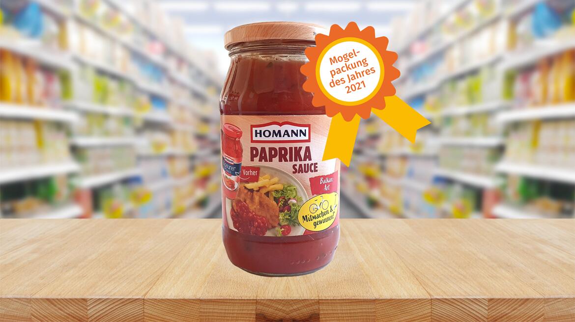 "Mogelpackung des Jahres": Paprika Sauce von Homann bekommt Negativpreis "Mogelpackung des Jahres": Paprika Sauce von Homann bekommt Negativpreis