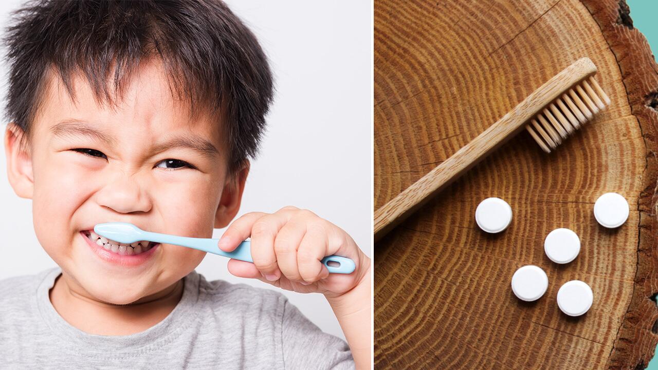 Nachhaltige Zahnbürsten gibt es inzwischen auch für Kinder