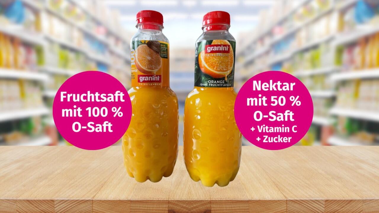 Orangensaft von Granini ist die "Mogelpackung des Monats".