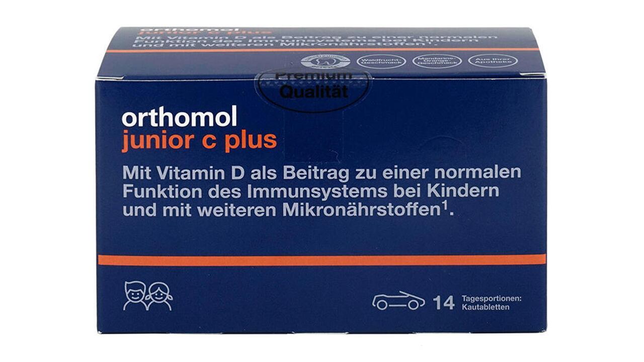 Orthomol Junior C Plus, Kautabletten fallen in unserem Test durch. 