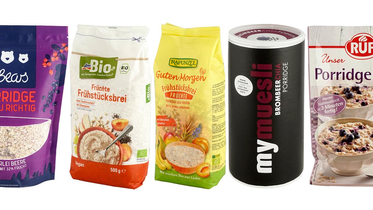 Porridge im Test: Zwölf von 20 Breien schneiden "sehr gut" oder "gut" ab.