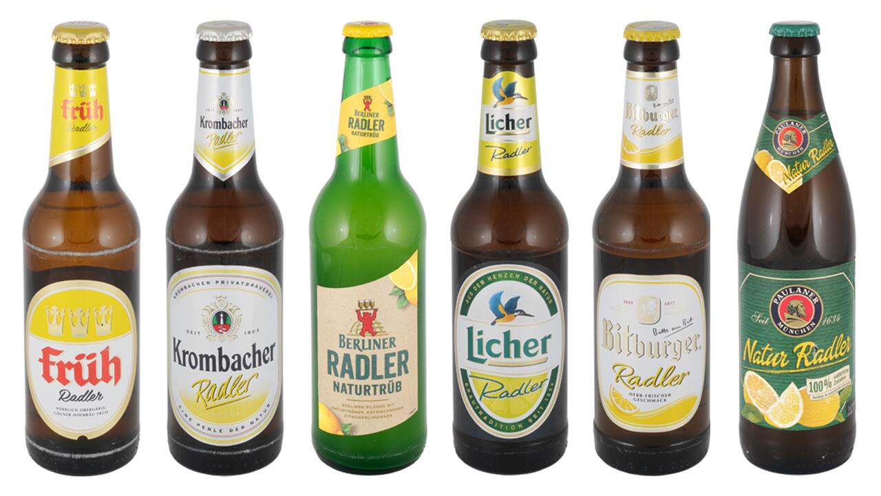 Radler im Test: Wir haben insgesamt 50 Biermixgetränke überprüft.