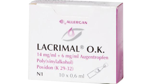 Reaktionen: Lacrimal O.K. Augentropfen