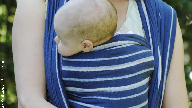 Reaktionen: Storchenwiege Ring Sling Eric Bio