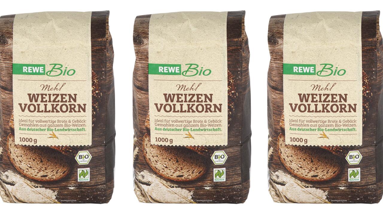 Rewe Bio Mehl Weizen Vollkorn, Naturland im Test 