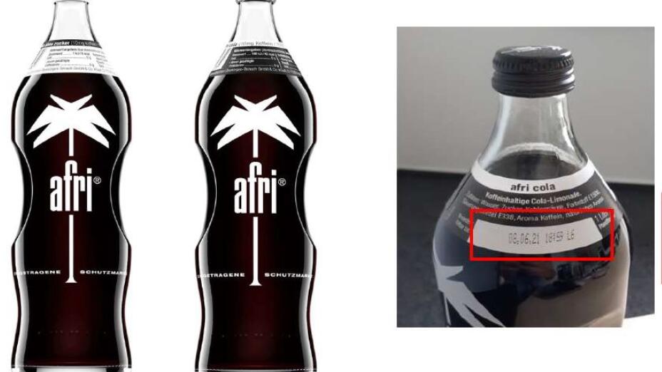 Rückruf bei afri Cola - die Glasflaschen könnten zerbersten.