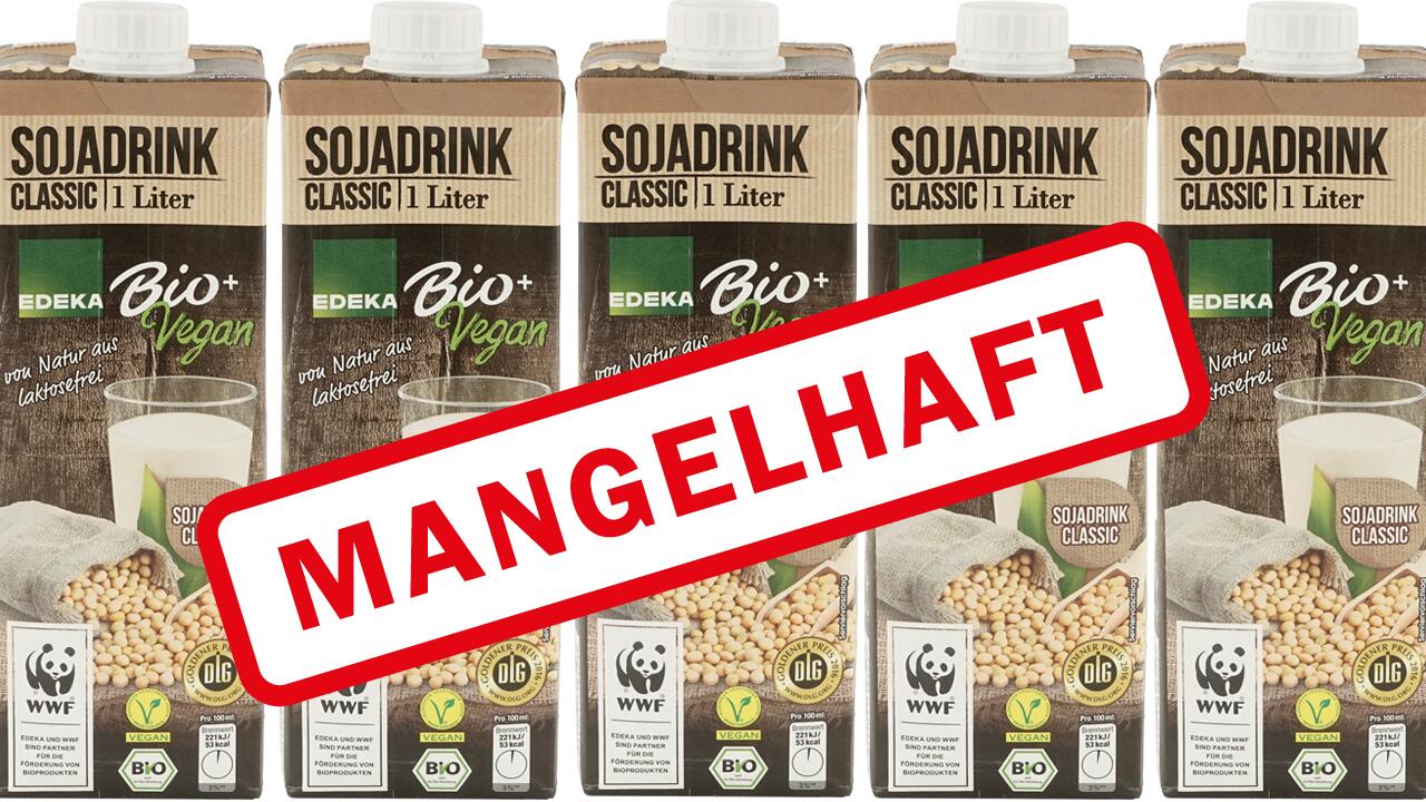 Schädliches Nickel und Gentech-Soja: Edeka-Sojamilch fällt im Test durch Schädliches Nickel und Gentech-Soja: Edeka-Sojamilch fällt im Test durch
