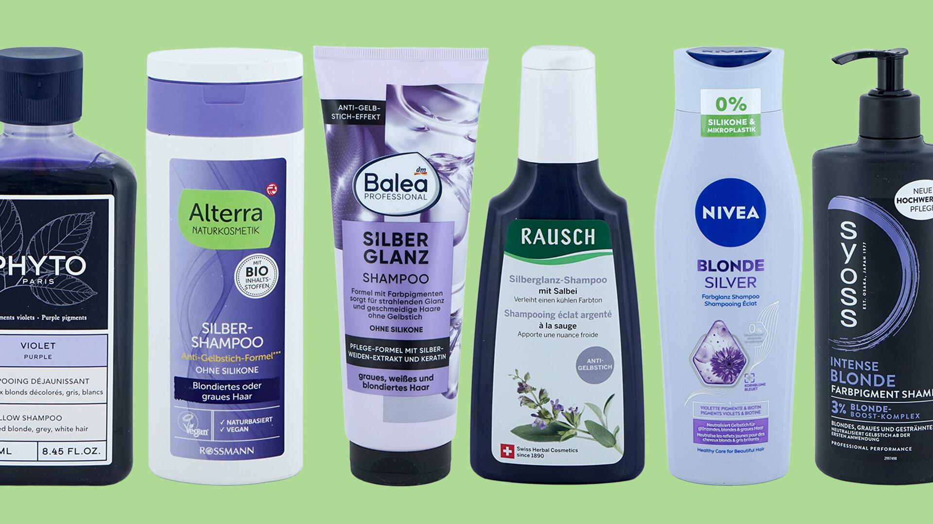 Silbershampoos im Test: Wir haben 20 Produkte im Labor prüfen lassen.