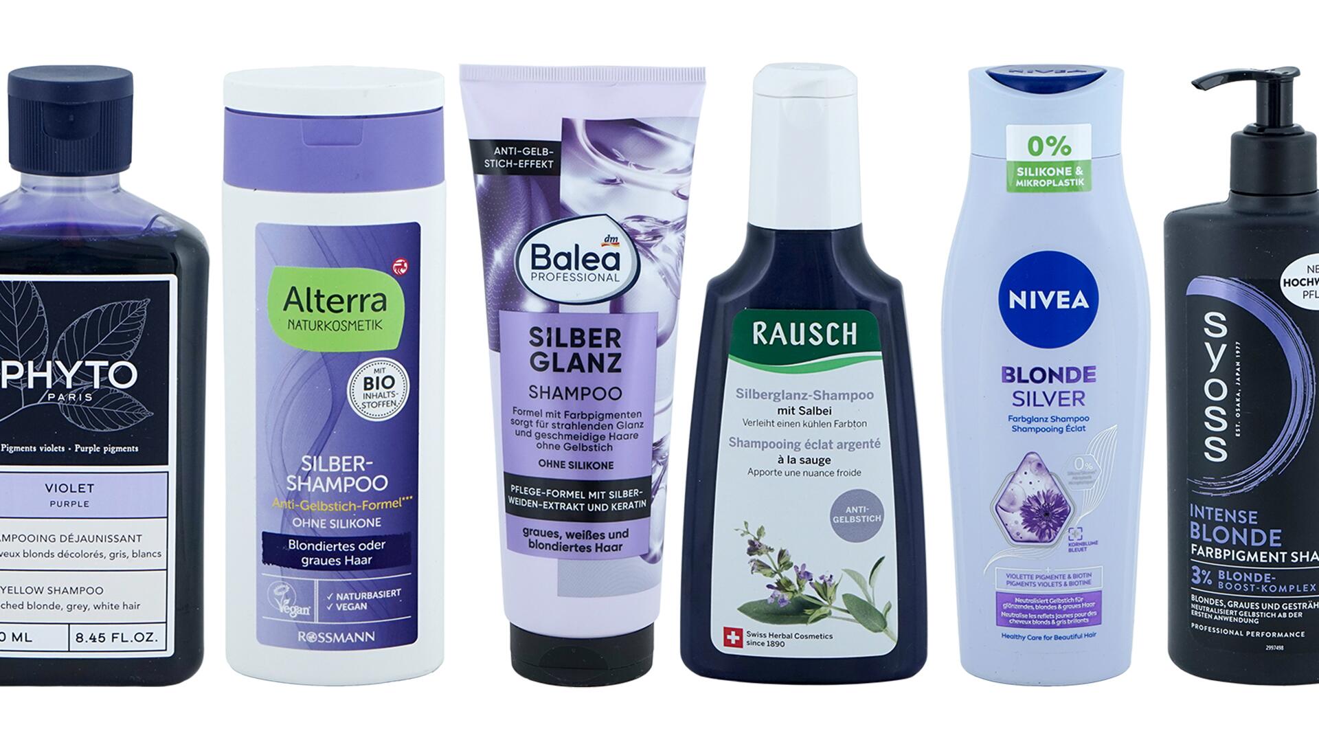 Silbershampoos im Test: Wir haben 20 Produkte im Labor untersuchen lassen.