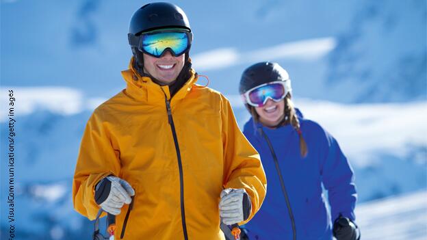 Skifahren: Wie Sie Schneeblindheit vorbeugen