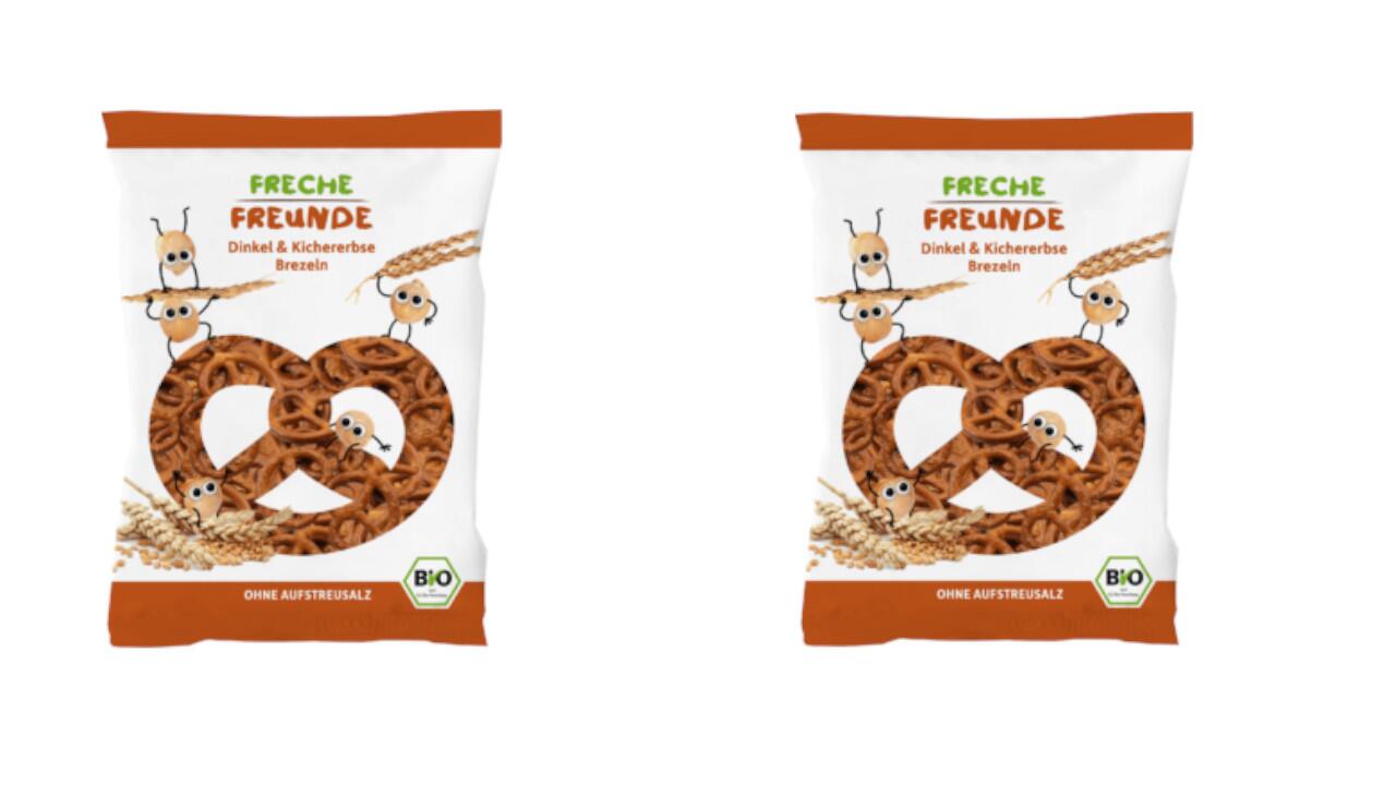 Snack-Brezeln von Freche Freunde werden zurückgerufen.