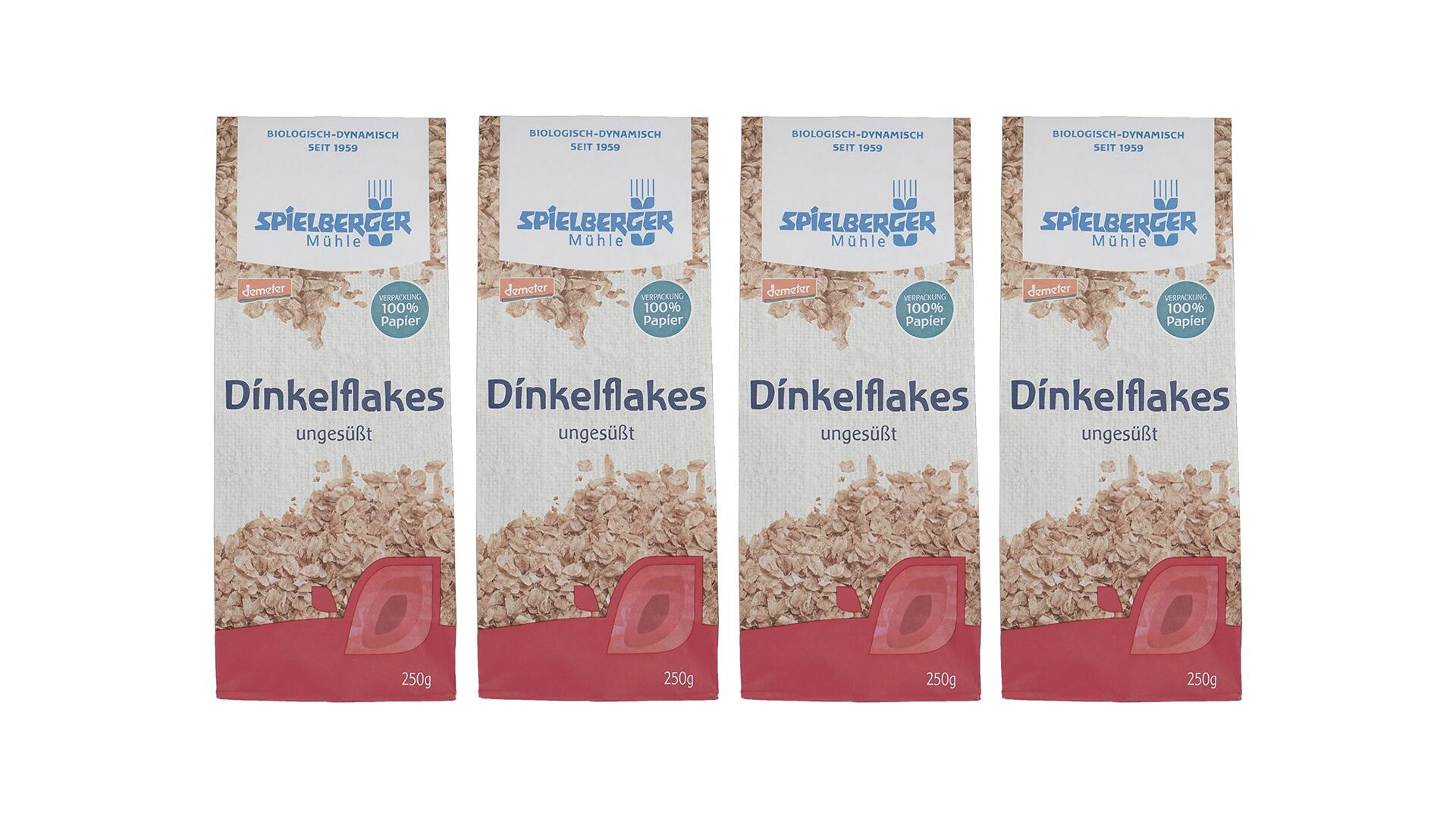 Spielberger-Mühle-Dinkelflakes: Fehlende Auslobungen nun auf der Verpackung