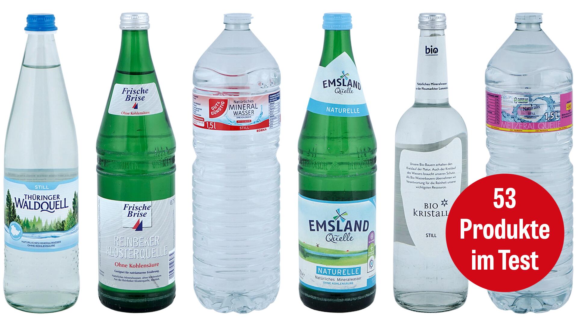 Stilles Wasser im Test: Welches ist das beste stille Mineralwasser?