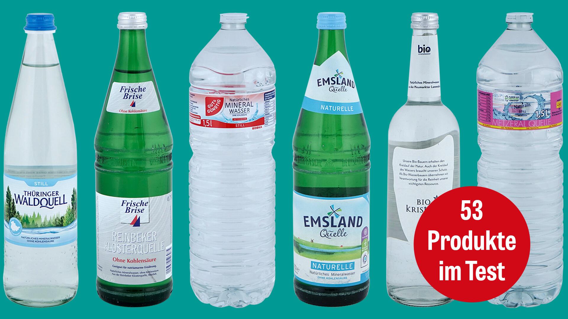 Stilles Wasser im Test: Schadstoffe trüben teilweise den Genuss Stilles Wasser im Test: Schadstoffe trüben teilweise den Genuss