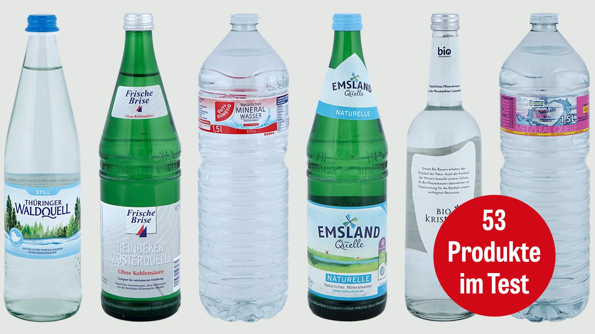 Stilles Wasser im Test: Wir haben 53 Produkte überprüft. 