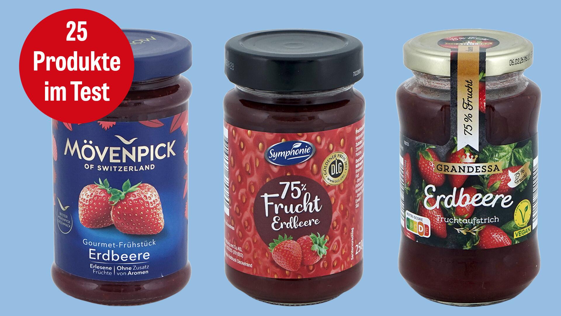 Test Erdbeermarmelade: Wir haben 25 Produkte unter die Lupe genommen. 