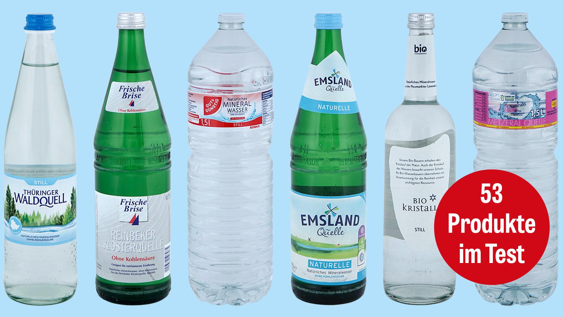 Test Stilles Wasser: Welches ist das beste stille Mineralwasser?