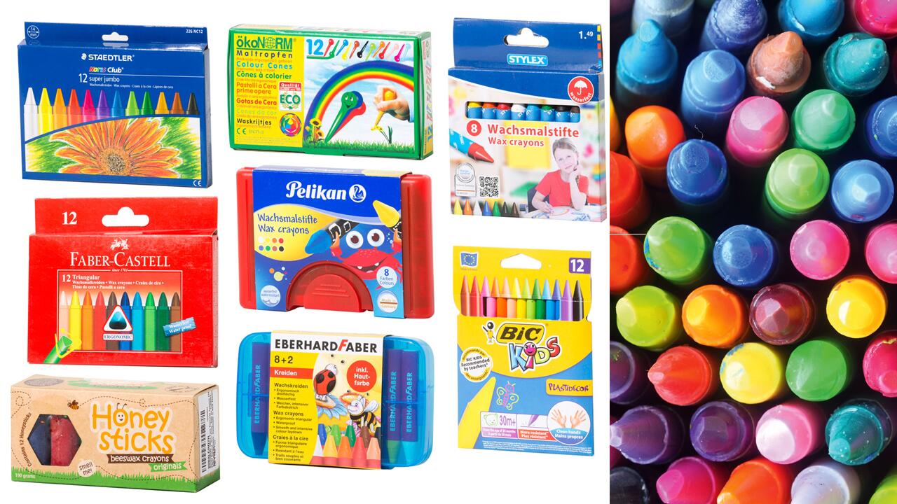 6 Farben Dinosaurier Wachsmalstifte Spielzeug für Kleinkinder und Kinder WATSABRO Kleinkinder Wachsmalstifte Sicher und Nicht toxisch.