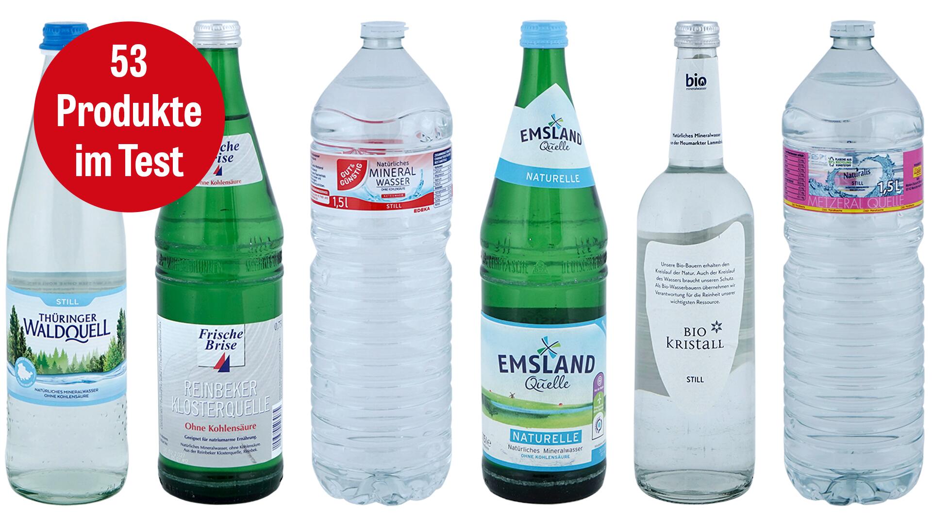 Test: Welches ist das beste stille Mineralwasser?