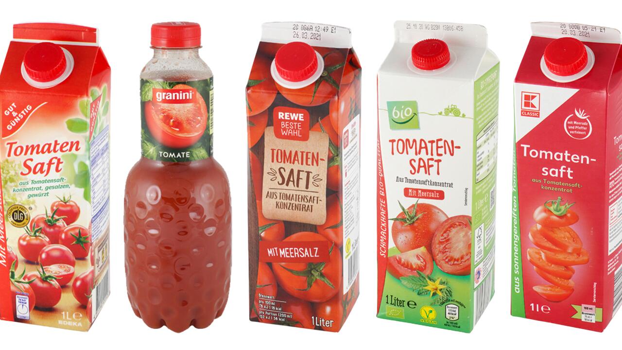 Tomatensaft im Test: Wir haben insgesamt 20 Säfte überprüft.