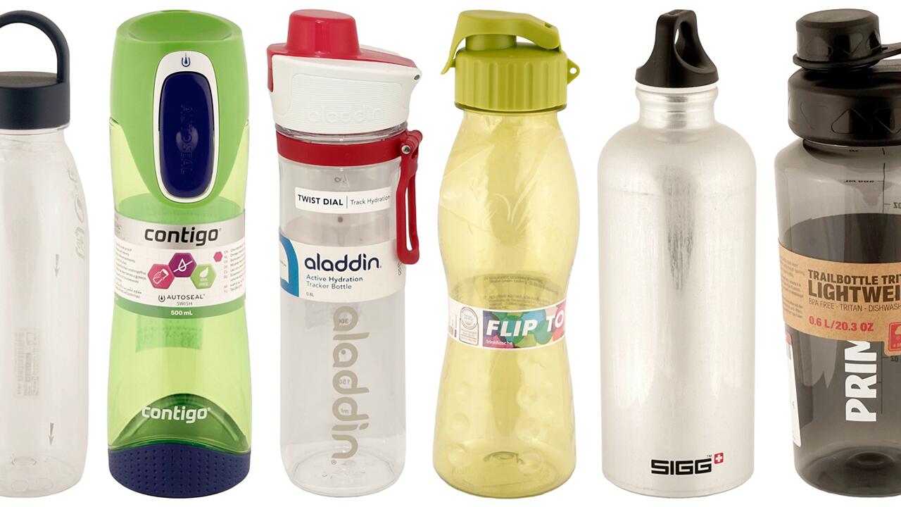 Trinkflaschen im Test: Wir haben insgesamt zwölf Produkte überprüft.